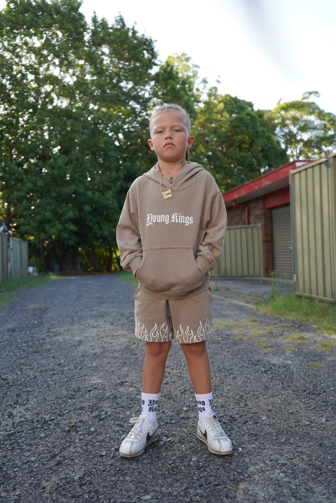 HERITAGE HOODIE - STONE